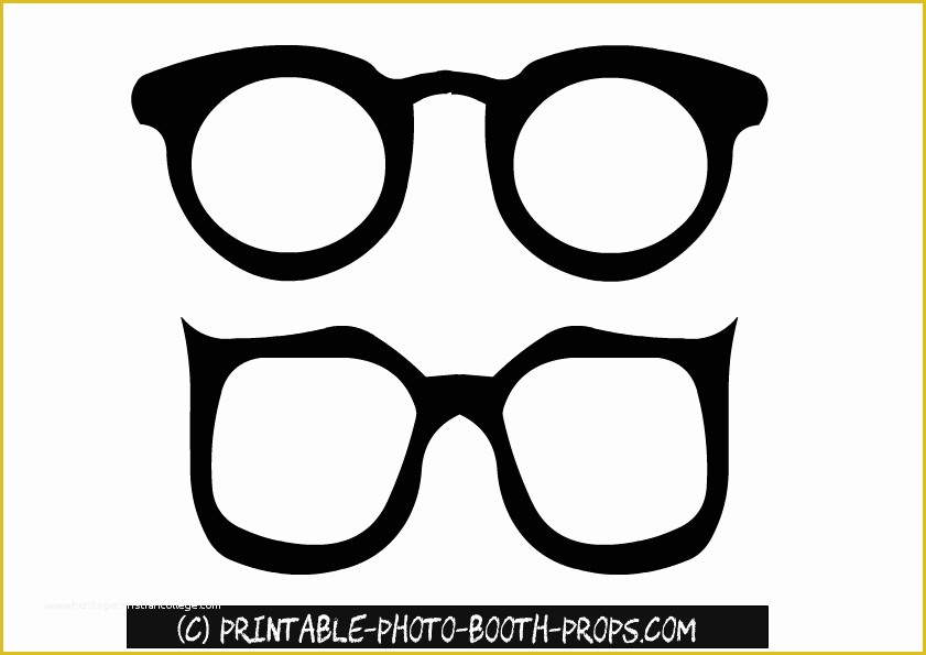 Free Printable Photo Booth Props Template Of Free Printable Glasses Booth Props