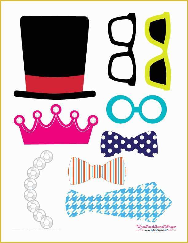 Free Printable Photo Booth Props Template Of Free Printables Booth Props & Ideas