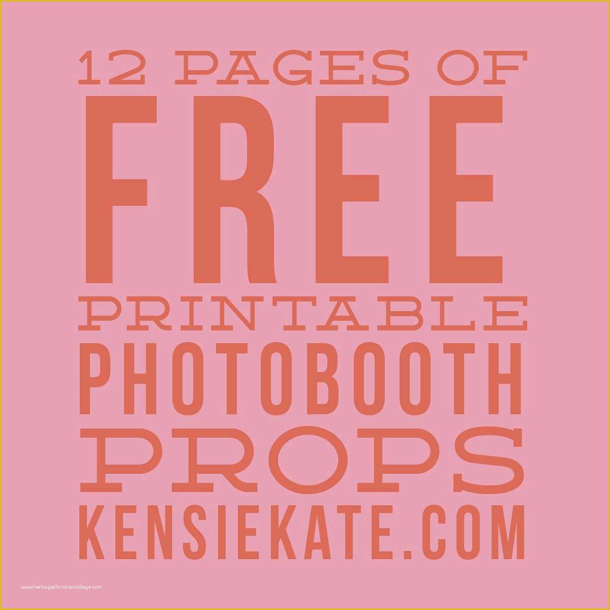 Free Printable Photo Booth Sign Template Of 12 Pages Of Free Printable Photobooth Props — Kensie Kate
