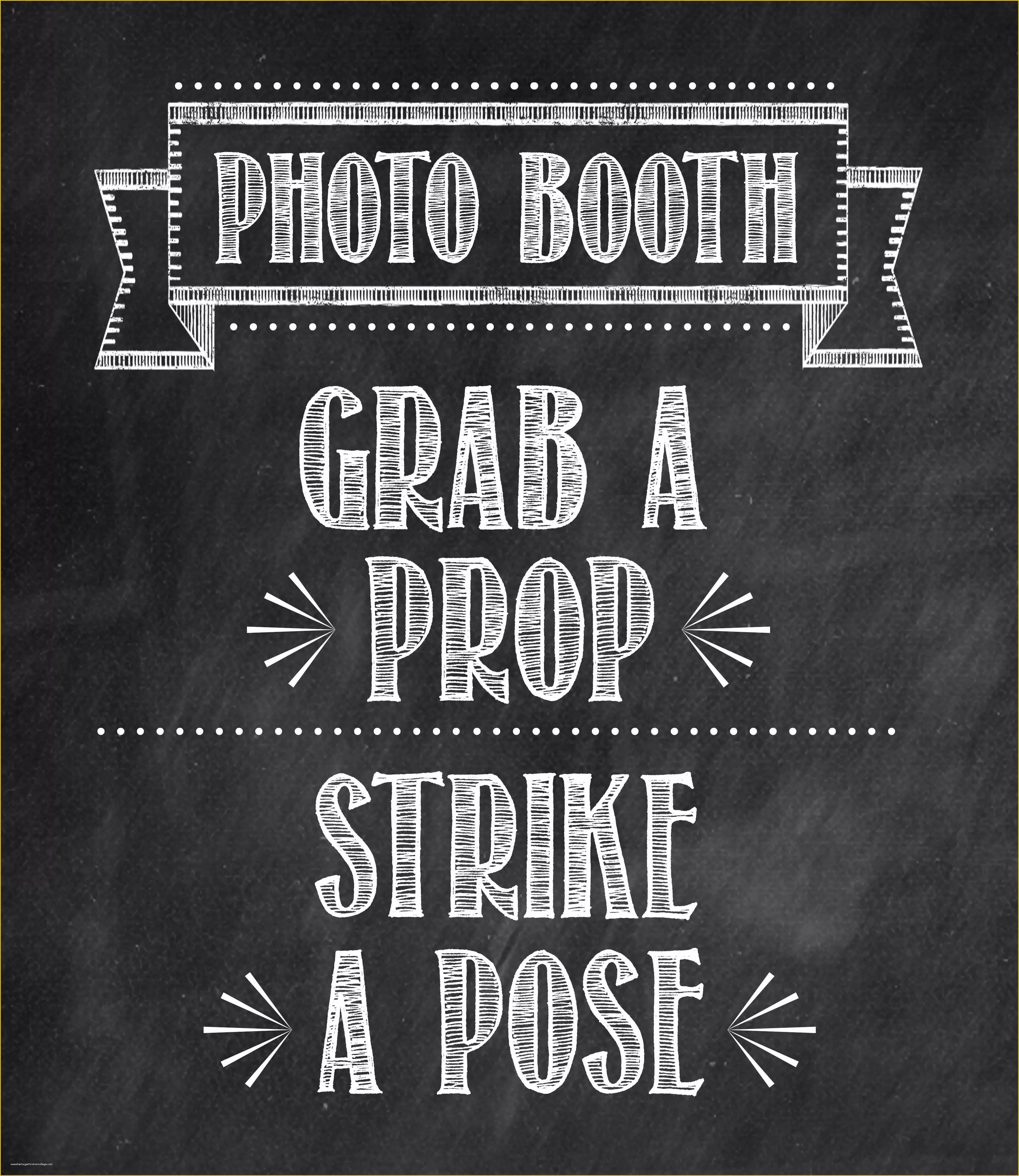 Free Printable Photo Booth Sign Template