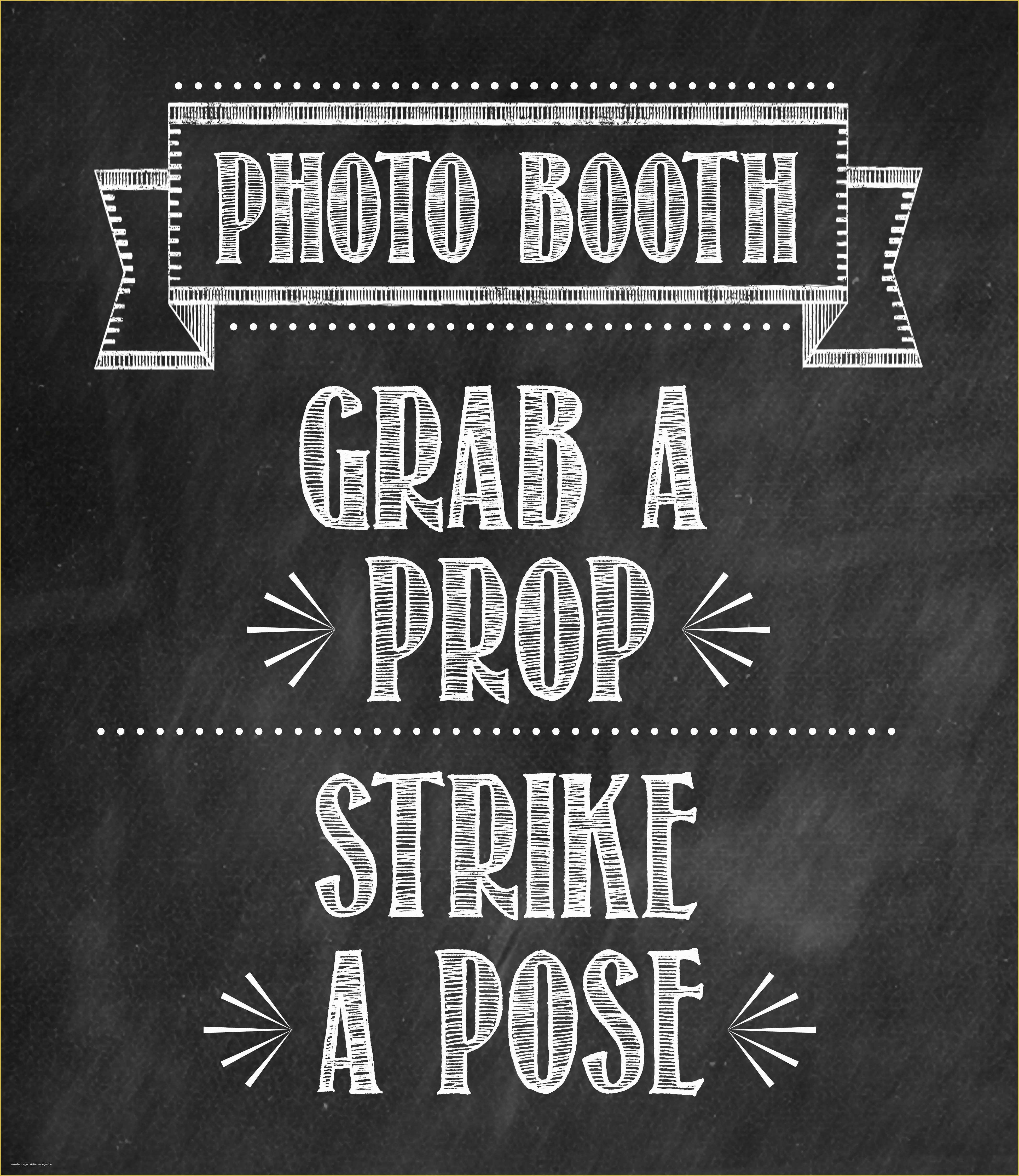 Free Printable Photo Booth Sign Printable World Holiday