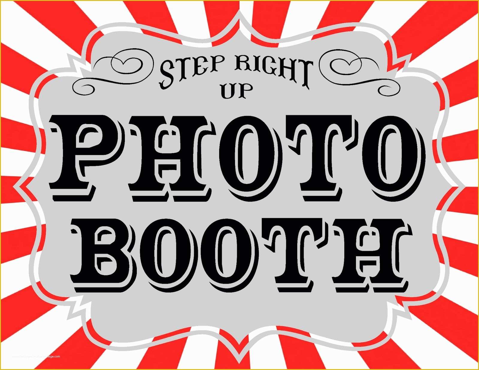 Free Printable Photo Booth Sign Template Of Carnival Games and Printables Part 2 the Red Balloon