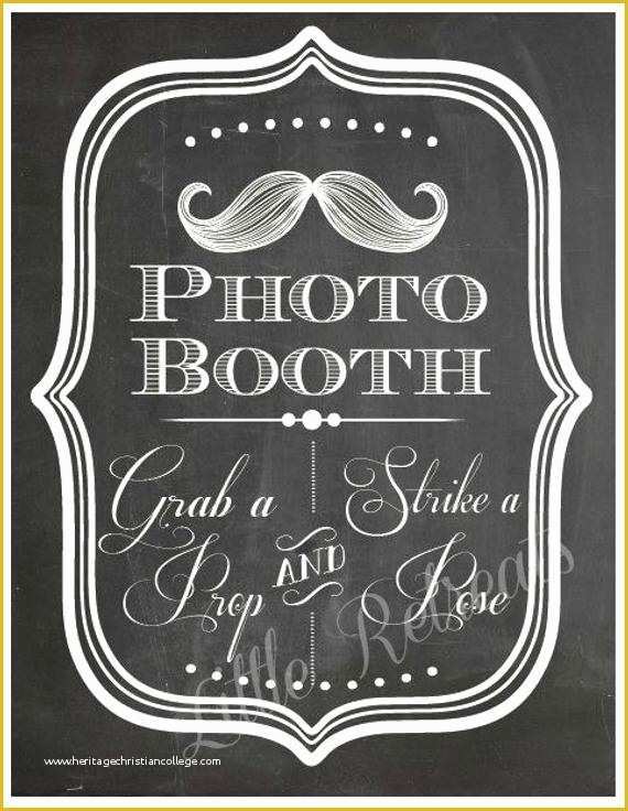 Free Printable Photo Booth Sign Template Of Diy Printable Pdf Booth Sign Booth Prop