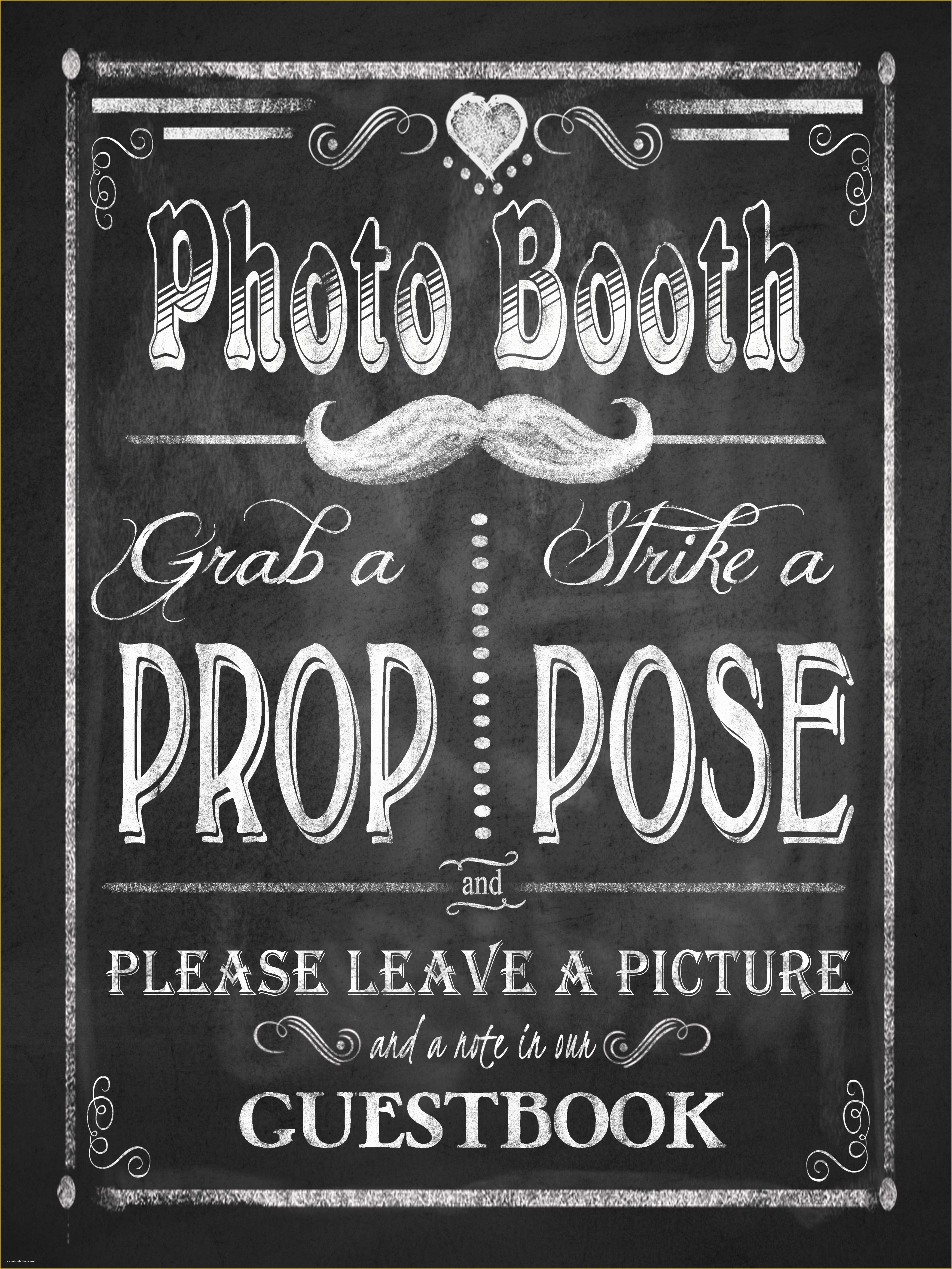 Free Printable Photo Booth Sign Template Of Wedding Signs