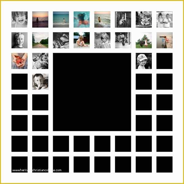 Free Printable Photo Collage Template Of 25 Best Ideas About Collage Canvas On Pinterest