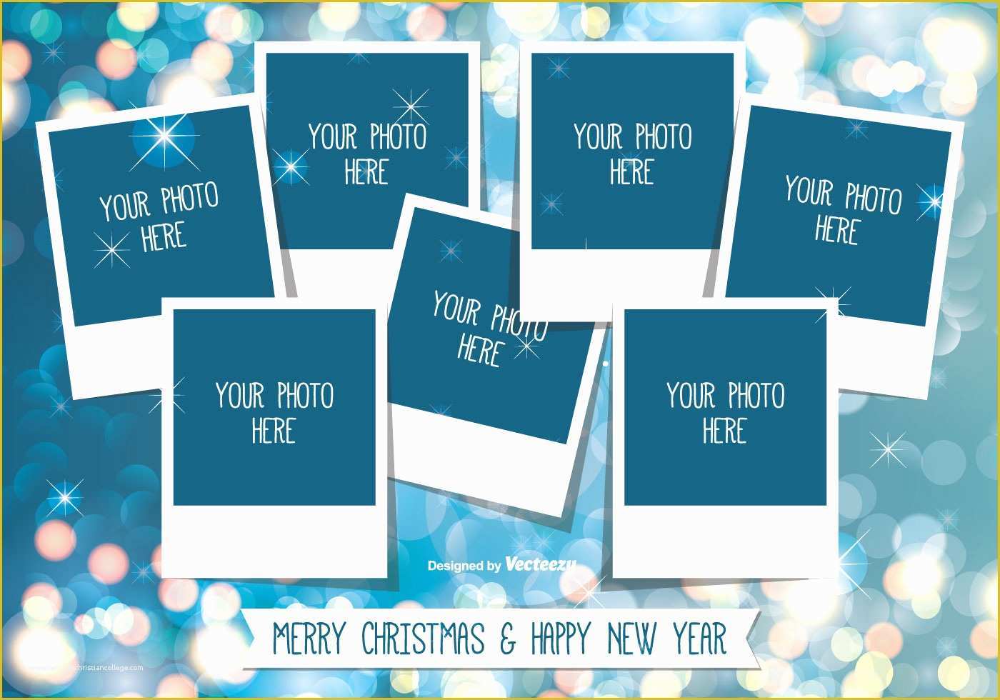 Free Printable Photo Collage Template Of Christmas Collage Template Download Free Vector