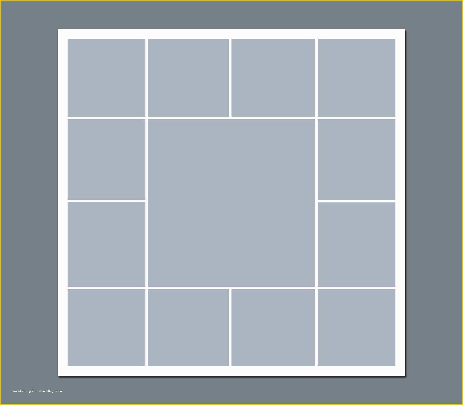 Free Printable Photo Collage Template Of Free Collage Template for Microsoft