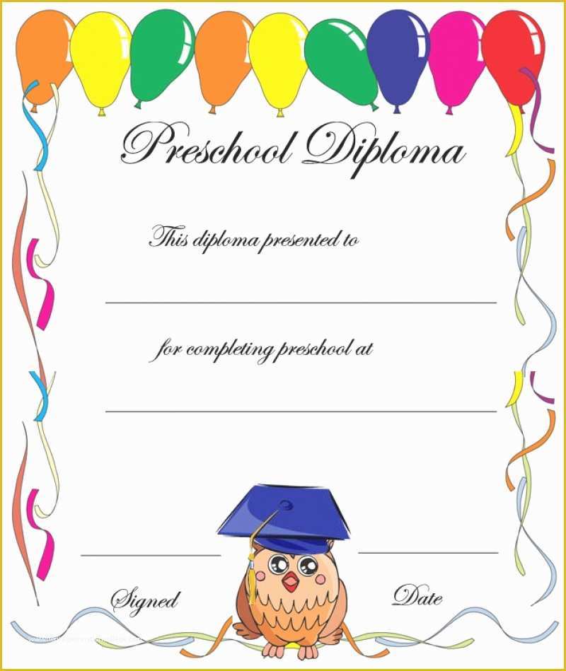 Free Printable Preschool Graduation Invitation Templates Of 11 Preschool Certificate Templates Pdf