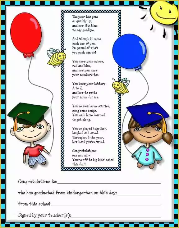 Free Printable Preschool Graduation Invitation Templates Of Free Kindergarten Graduation Invitation Template