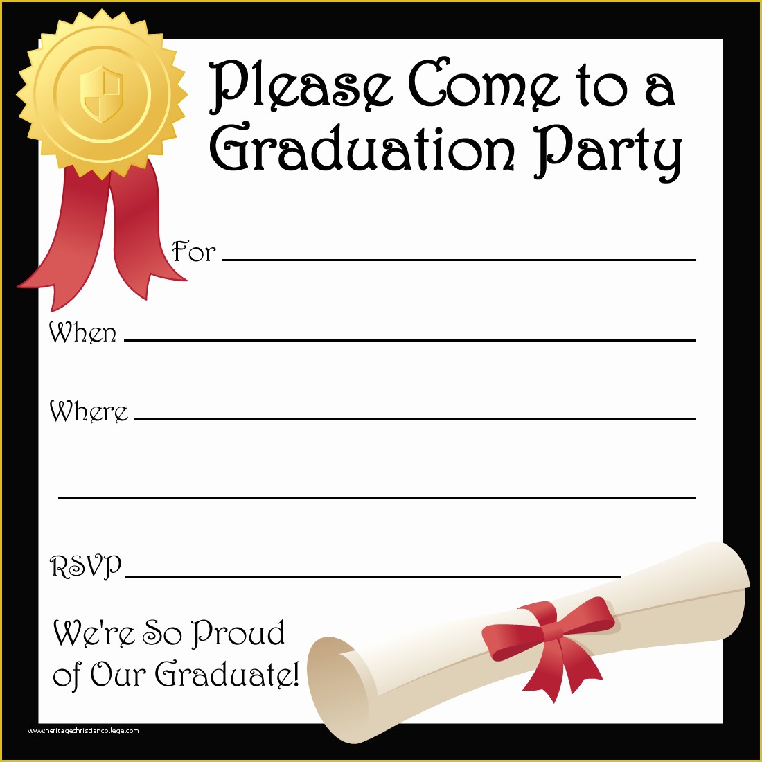 Free Printable Preschool Graduation Invitation Templates Of Free Printable Graduation Party Invitations