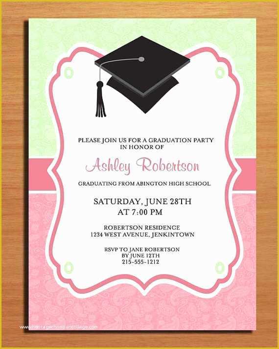 Free Printable Preschool Graduation Invitation Templates Of Graduation Party Invitations Templates Free Unique Free