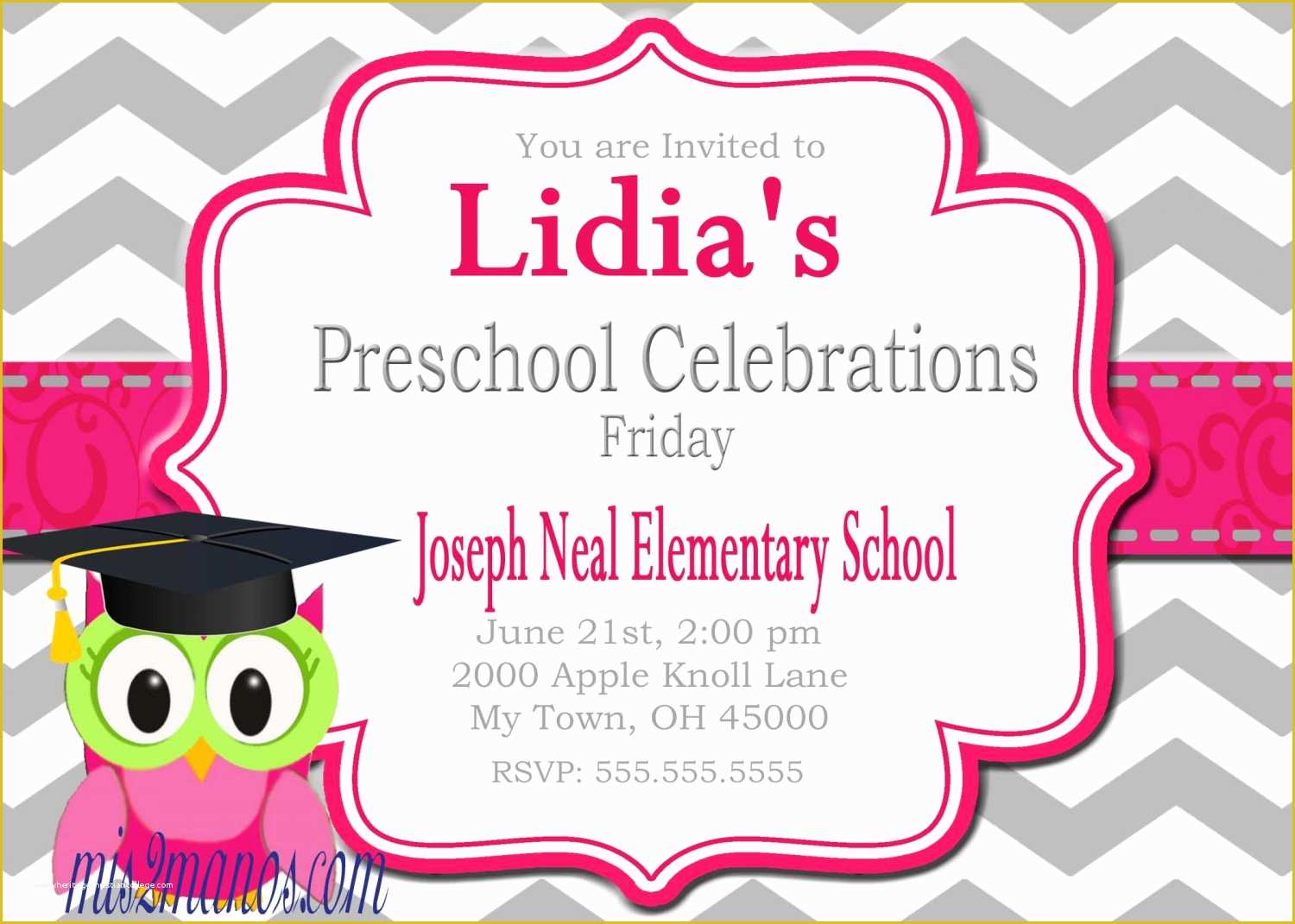 Free Printable Preschool Graduation Invitation Templates Of Preschool Graduation Invitations Printable Invites