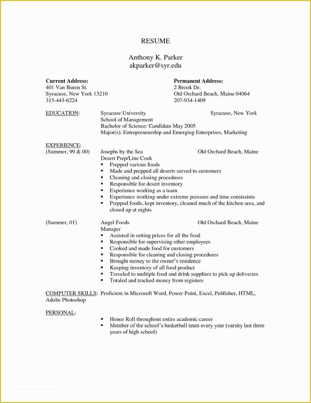 Free Printable Professional Resume Templates Of Free Printable Cv Template Uk