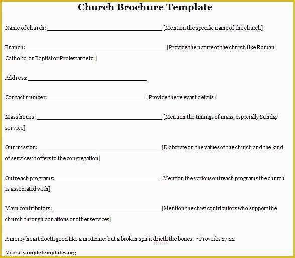 Free Printable Program Templates for Church Of Church Program Template