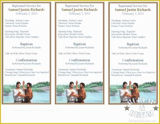 Free Printable Program Templates for Church Of Free Template for Baptism Program