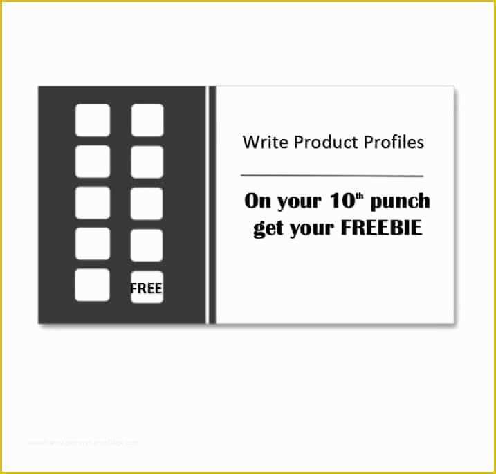 Free Printable Punch Card Template Of 30 Printable Punch Reward Card Templates [ Free]