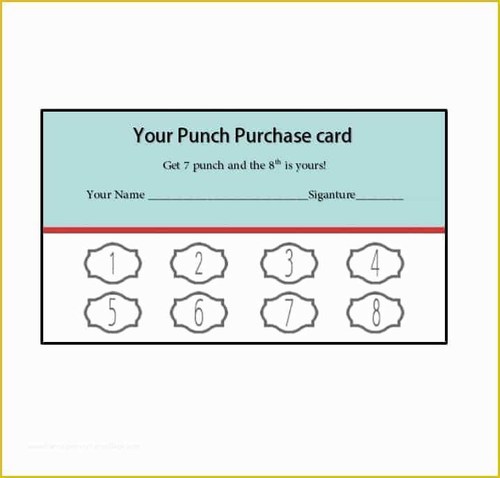 Free Printable Punch Card Template Of Diy Printable Punch Cards You