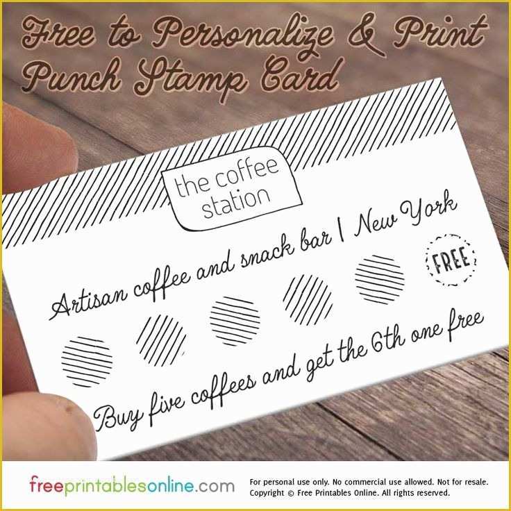 Free Printable Punch Card Template Of Best 25 Loyalty Cards Ideas On Pinterest