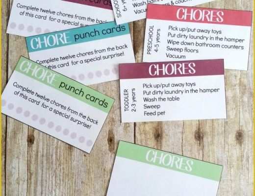 Free Printable Punch Card Template Of Printable Chore Punch Cards