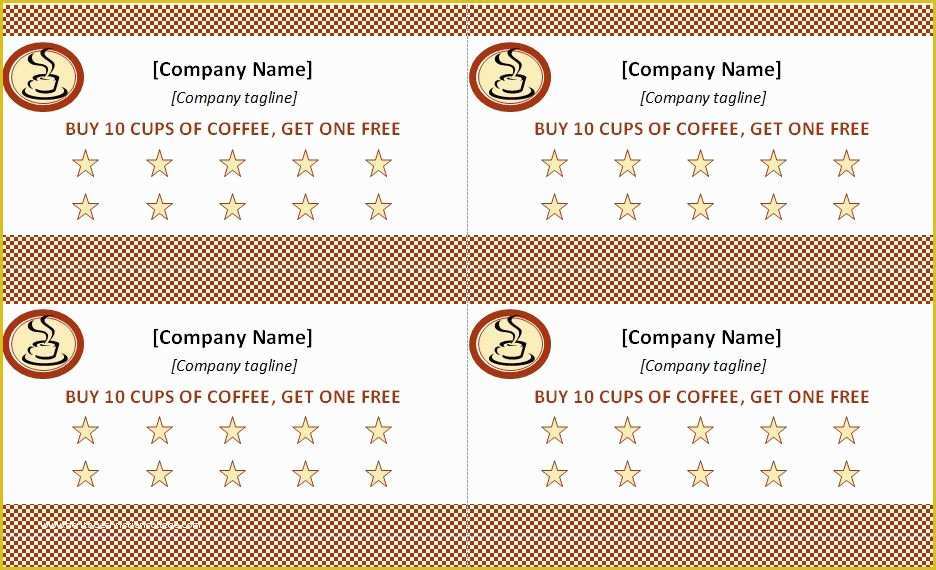 Free Printable Punch Card Template Of Punch Card Template