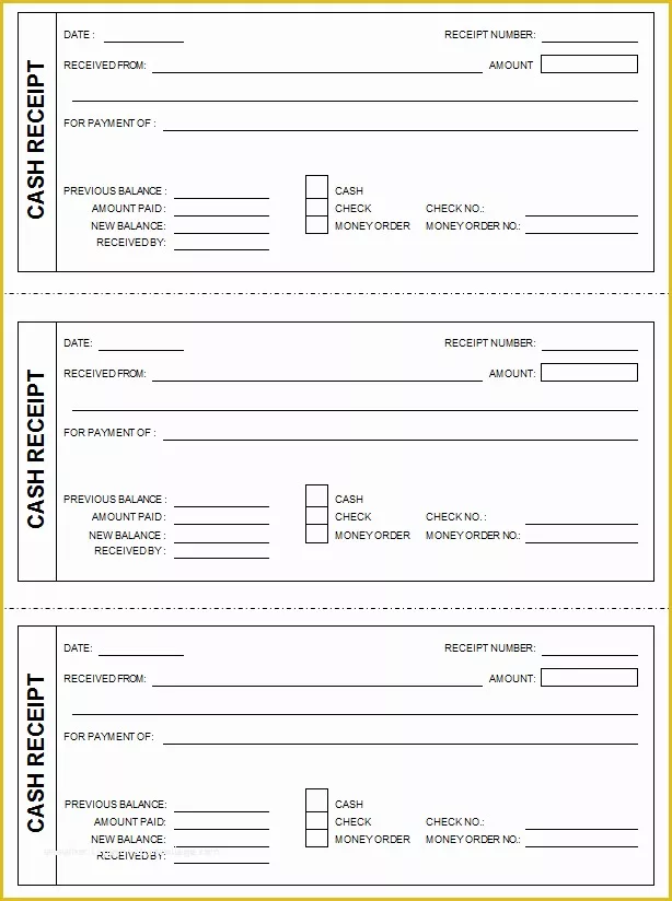 Free Printable Receipt Template Of 7 Printable Cash Receipt Bookletemplate