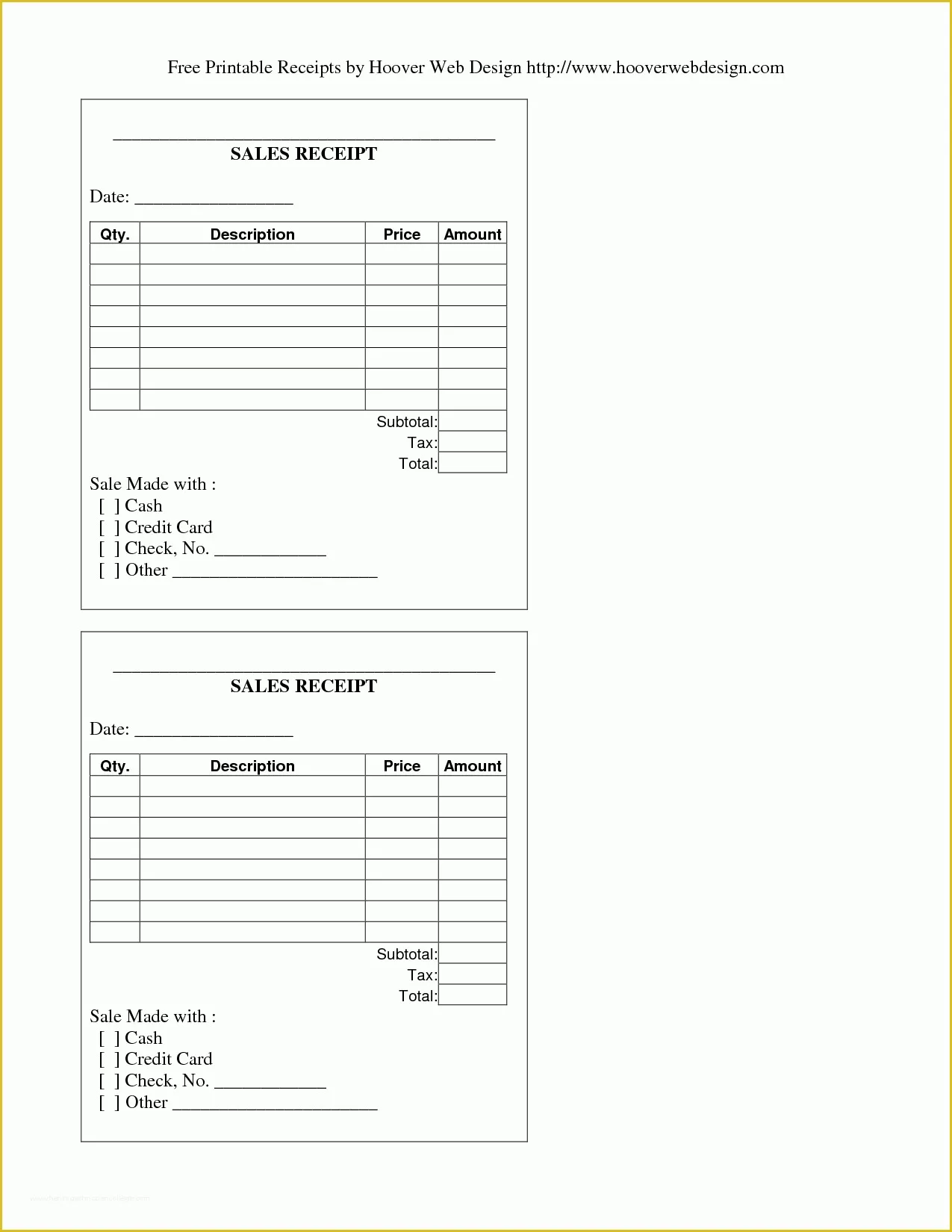 Free Printable Receipt Template Of Blank Receipt form Example Mughals