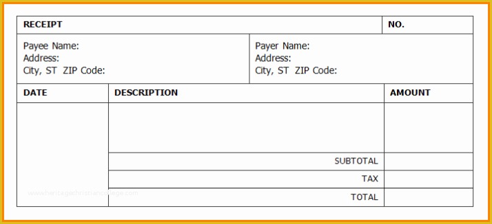 Free Printable Receipt Template Of Receipt Template Word