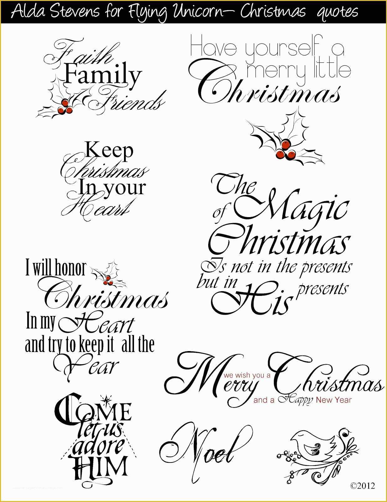 Free Printable Religious Business Card Templates Of Flying Unicorn Christmas Tags with Digi Goo S