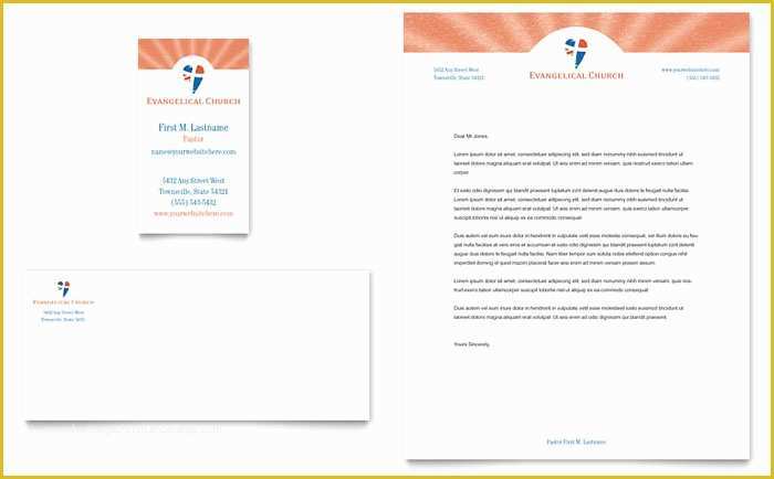 Free Printable Religious Business Card Templates Of Sample Church Letterhead