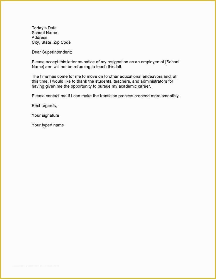 Free Printable Resignation Letter Template Of How to Write A Resignation Letter Template Free Word