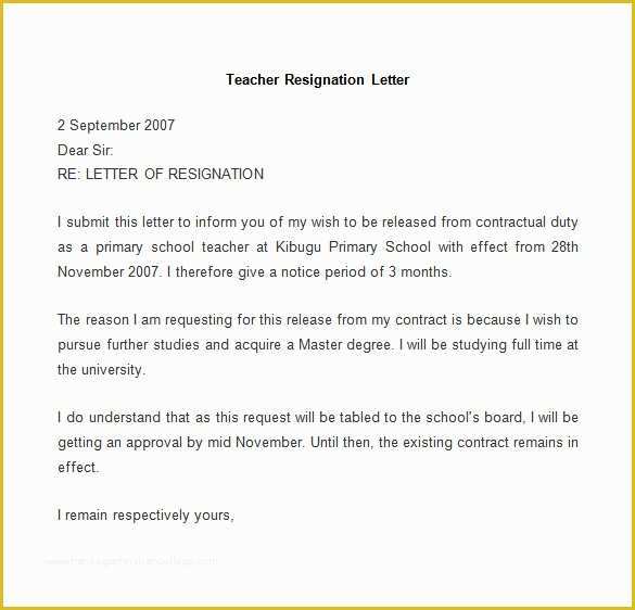 Free Printable Resignation Letter Template Of Resignation Letter Template 25 Free Word Pdf Documents