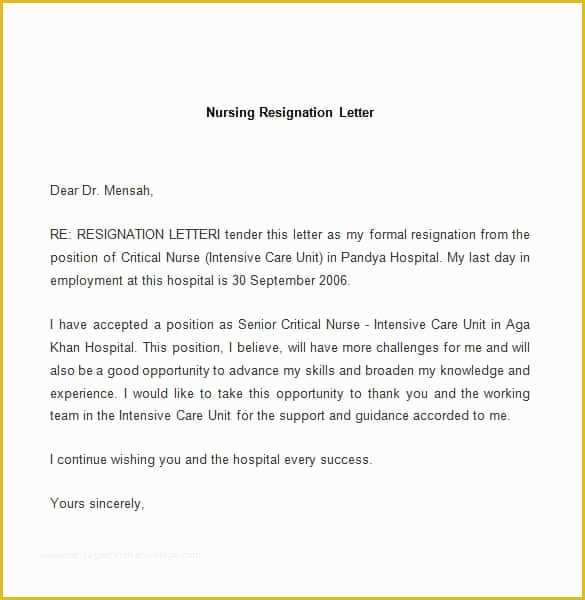 Free Printable Resignation Templates Of 69 Resignation Letter Template Word Pdf Ipages