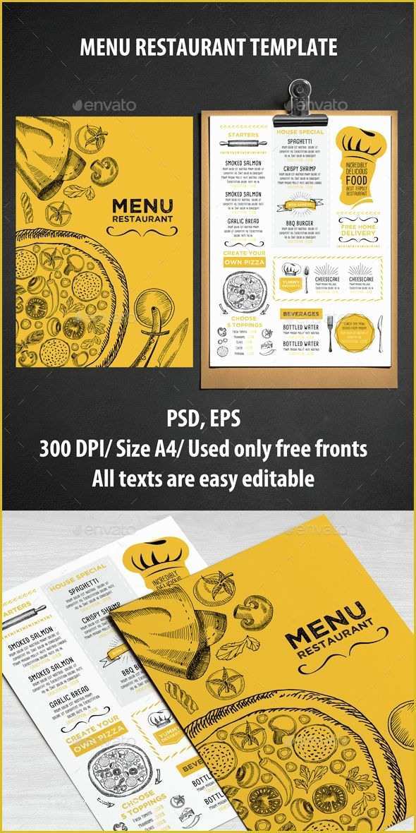 Free Printable Restaurant Menu Templates Of 139 Best Images About Booklets and Brochers On Pinterest