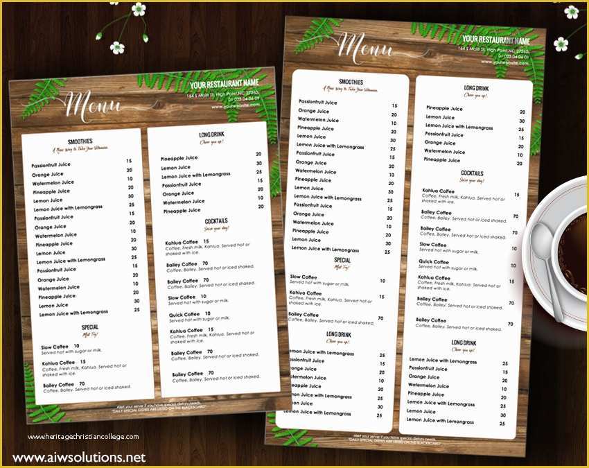 Free Printable Restaurant Menu Templates Of Design & Templates Menu Templates Wedding Menu Food