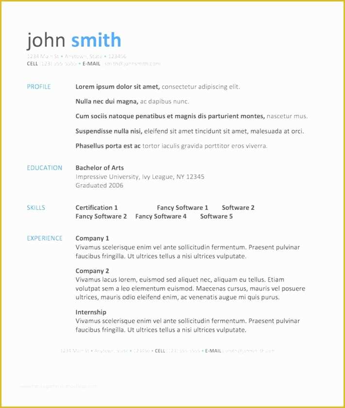 Free Printable Resume Templates Microsoft Word Of Downloadable Resume Templates Microsoft Word Free Download