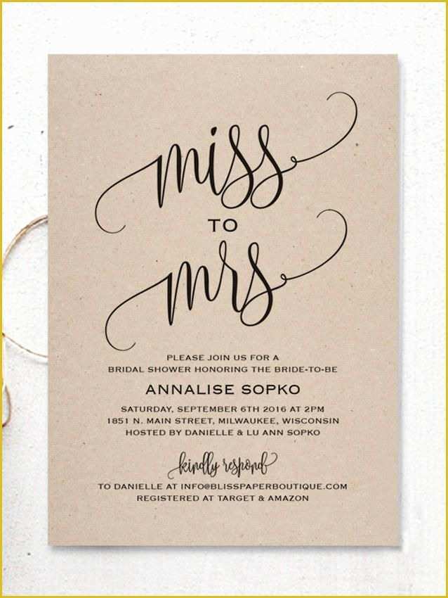 Free Printable Rustic Bridal Shower Invitation Templates Of 17 Printable Bridal Shower Invitations You Can Diy