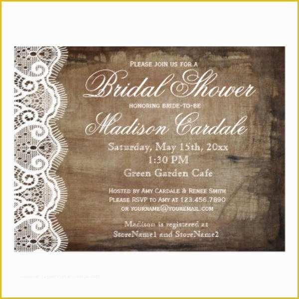Free Printable Rustic Bridal Shower Invitation Templates Of 8 Bridal Shower Invitation Postcards Designs Templates