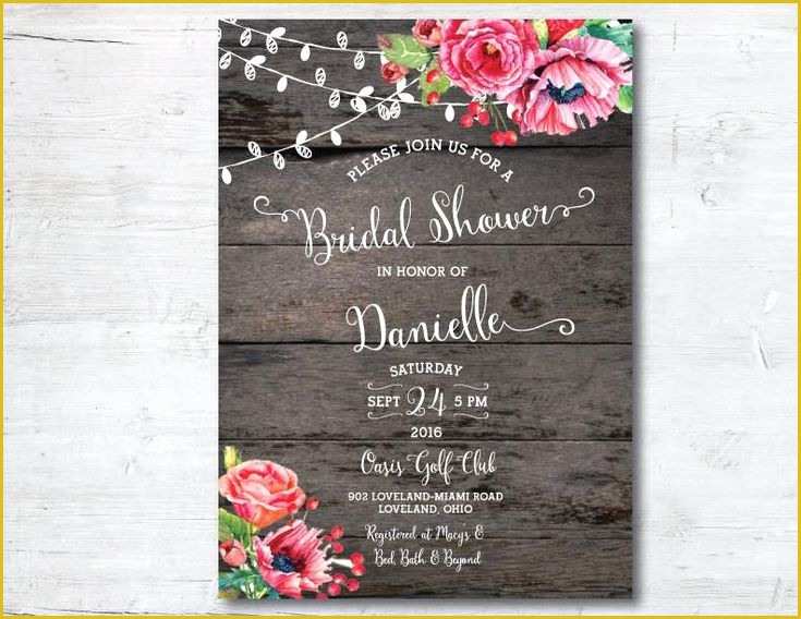 Free Printable Rustic Bridal Shower Invitation Templates Of Best Free Invitation Templates Ideas On Pinterest