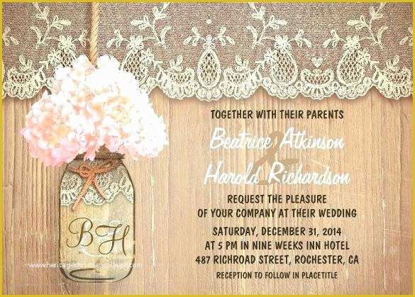 Free Printable Rustic Bridal Shower Invitation Templates Of Mason Jar Invite Template – Bunnycampfo