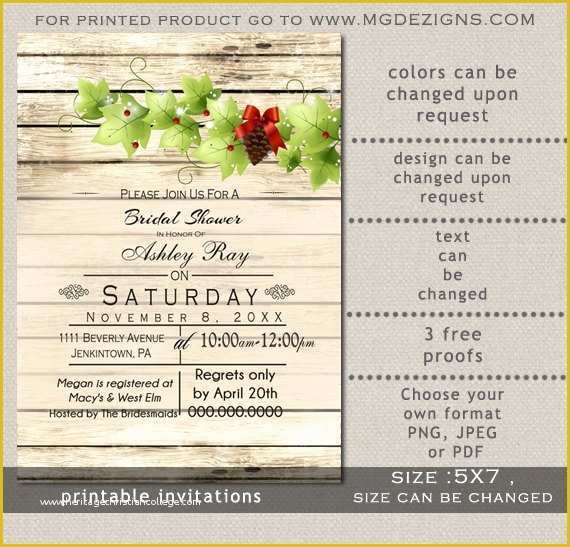 Free Printable Rustic Bridal Shower Invitation Templates Of Printable Barnwood Pine Cones Snowflakes Winter Barnyard