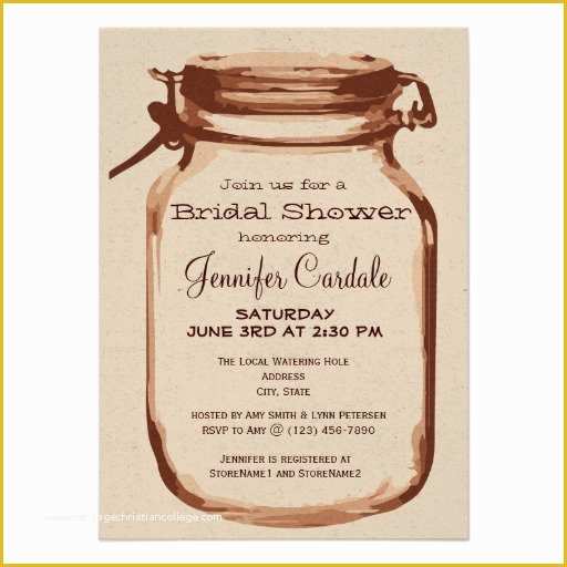 Free Printable Rustic Bridal Shower Invitation Templates Of Rustic Wedding Shower Invitations Templates