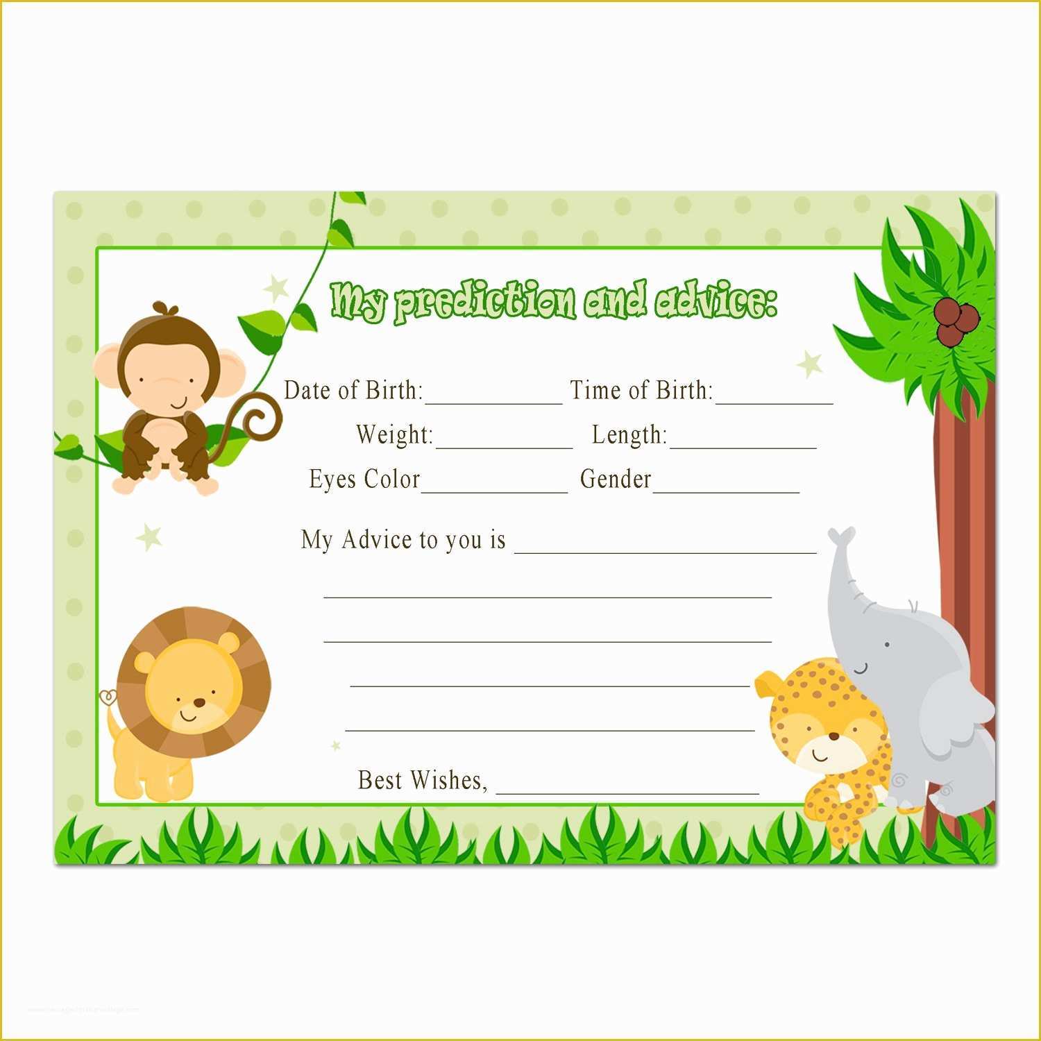 Free Printable Safari Baby Shower Invitation Templates Of Baby Shower Invitation Free Baby Shower Invitation