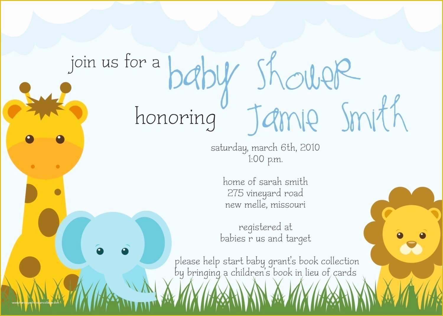 Free Printable Safari Baby Shower Invitation Templates Of Safari themed Baby Shower Invitations