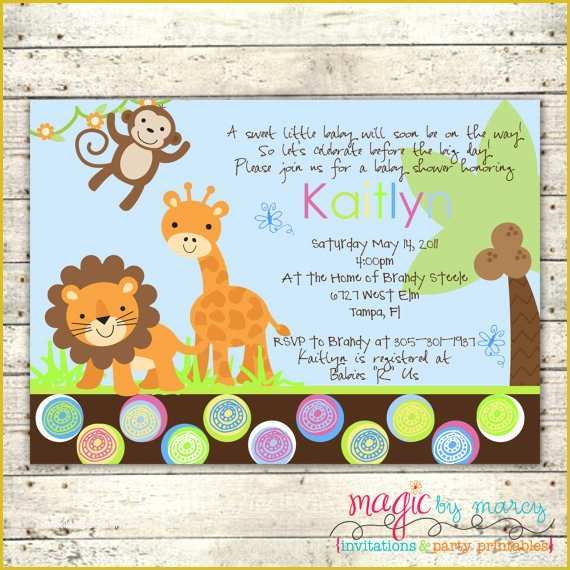 Free Printable Safari Baby Shower Invitation Templates Of Safari themed Baby Shower Invitations
