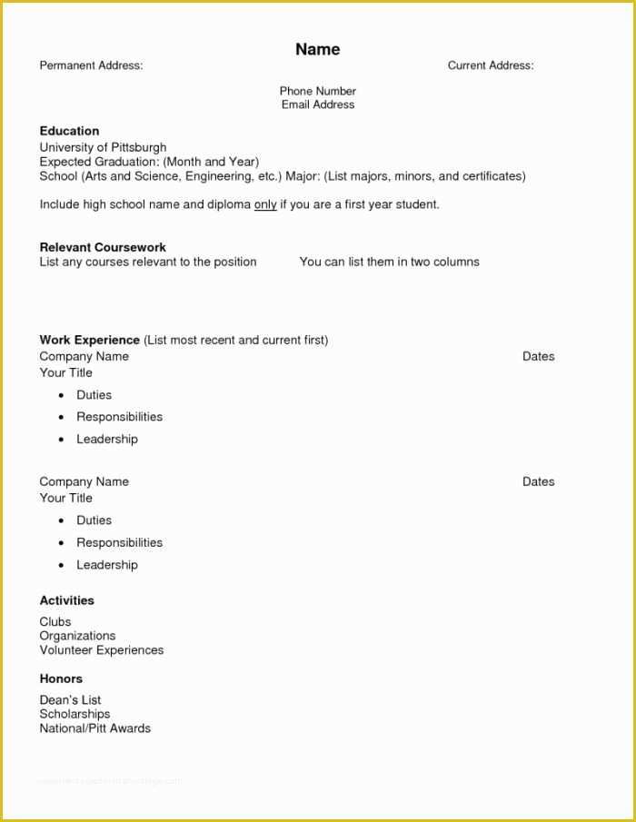 Free Printable Sample Resume Templates Of 100 Free Printable Resume Templates Resume Resume