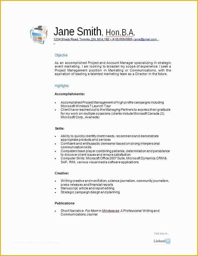 Free Printable Sample Resume Templates Of Free Resume Samples