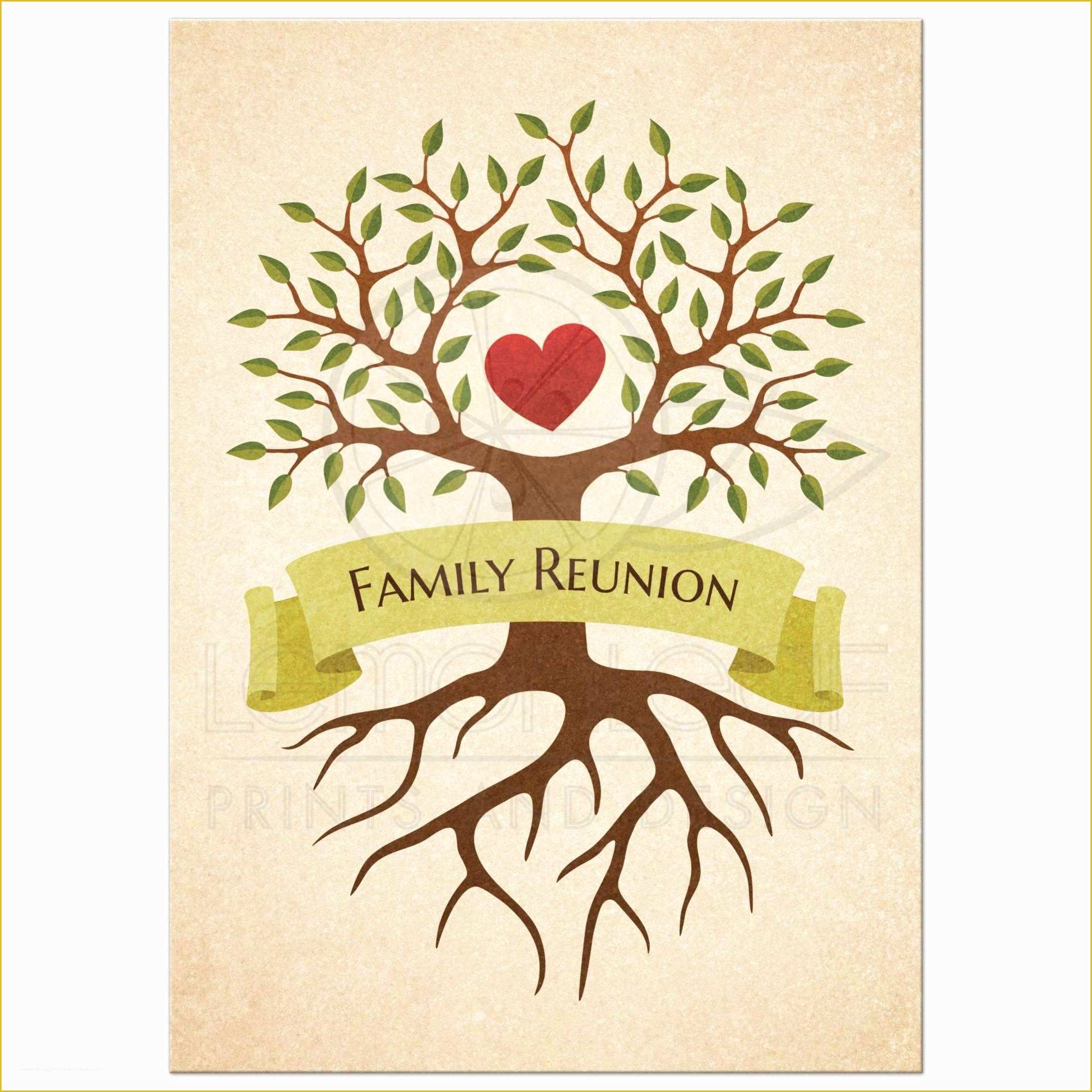 Free Printable Save the Date Family Reunion Templates Of Family Reunion Invitations with Beautiful Heart Tree