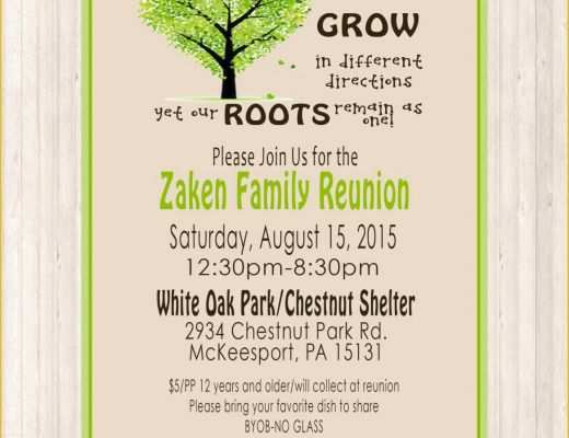 Free Printable Save the Date Family Reunion Templates Of Family Reunion Invite Printable Digital Invitation