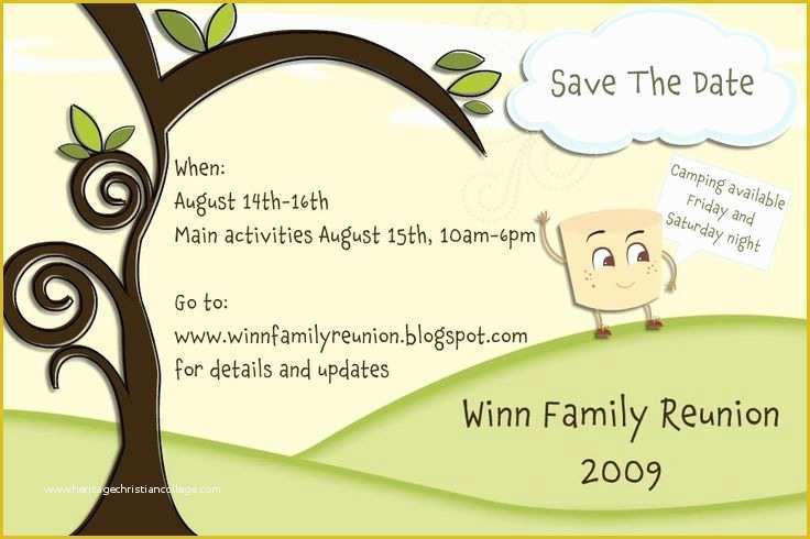 Free Printable Save the Date Family Reunion Templates Of Save the Date Family Reunion Entertaining