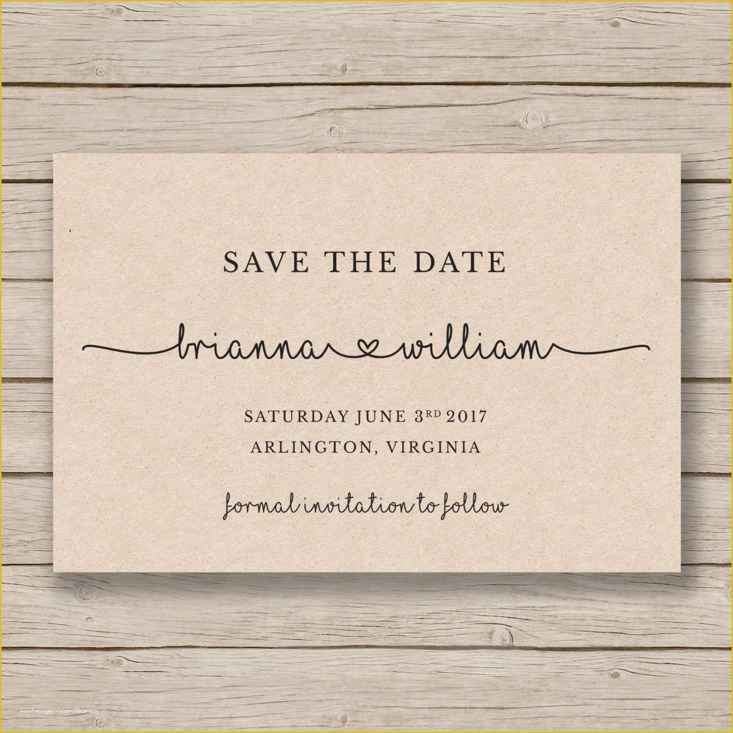 Free Printable Save The Date Invitation Templates Of Save The Date 